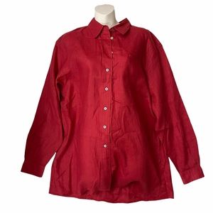 Valerie Stevens Pure Linen Casual Shirt